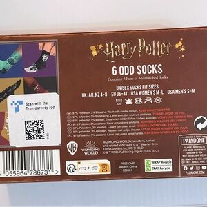Paladone Harry Potter Odd Socks, which includes six individual, mismatched socks